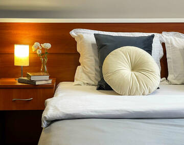 Двухместный с 1 кроватью или 2 отдельными кроватями и душем в Гостевом доме Калина